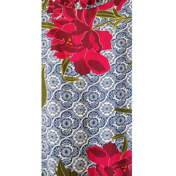 DG2 by Diane Gilman Floral Full Zip Jacket w/ Pockets XL - Picture 9 of 10